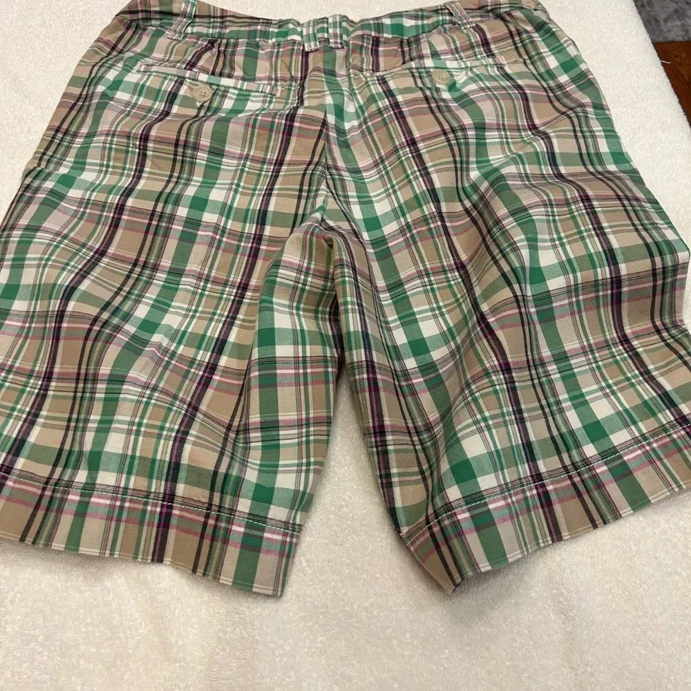 Merona size 12 Plaid Green and Pink Shorts - Picture 6 of 9
